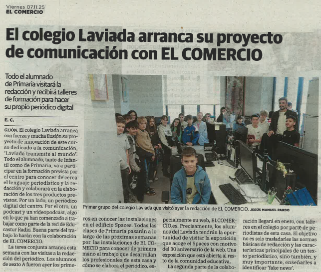 ARTÍCULO EN EL COMERCIO