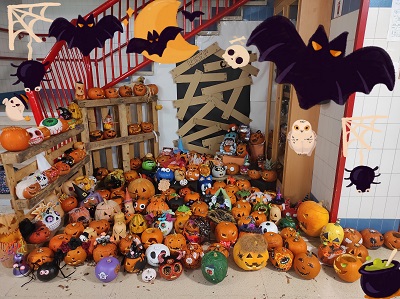 Exposición de calabazas de Halloween. Curso 2024-25.