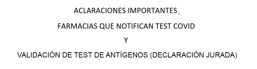 Validación test antígenos