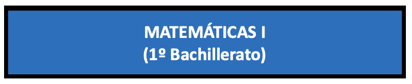 Mínimos de 1º de Bachiller Ciencias