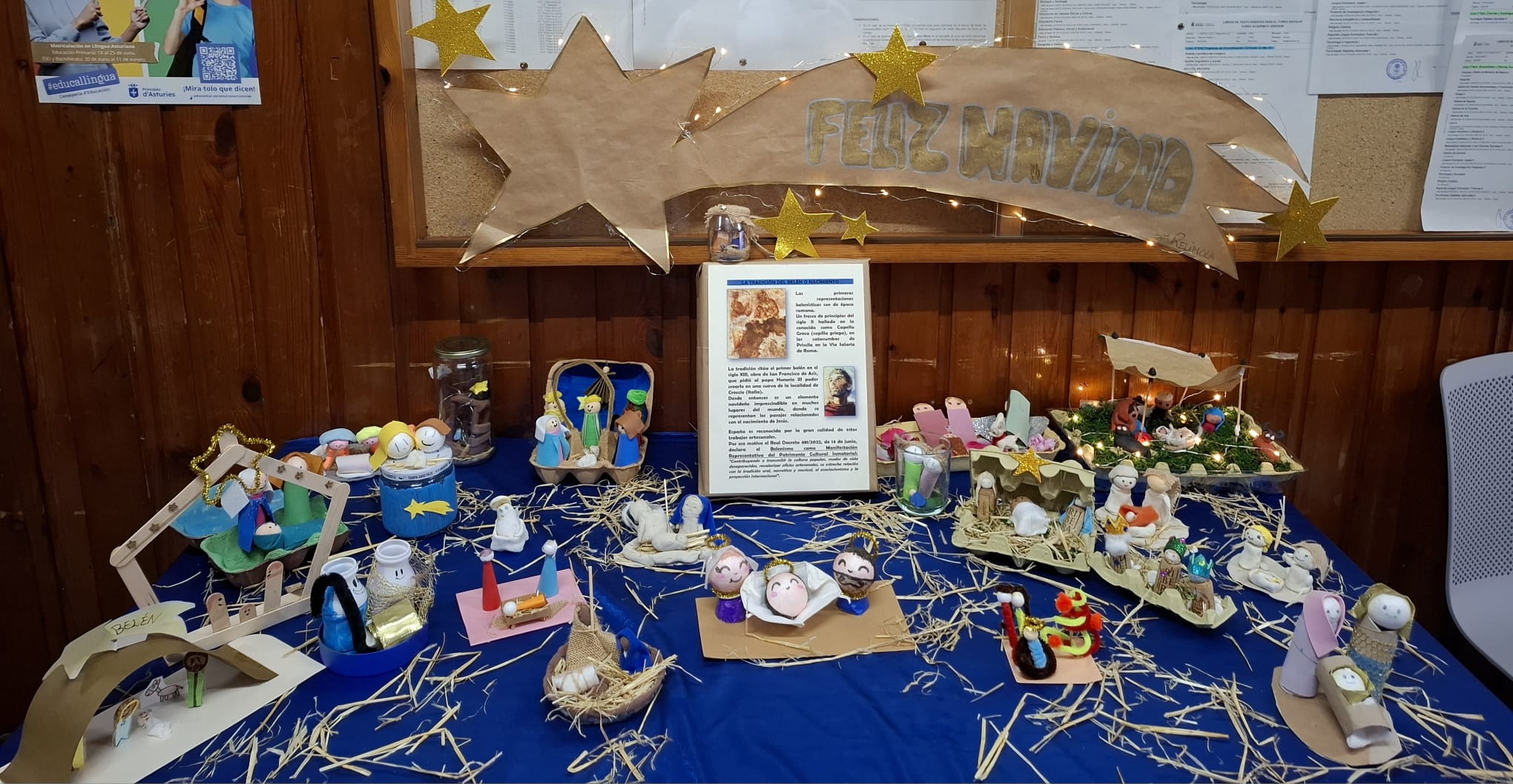 Belenes realizados por el alumnado de 1º ESO