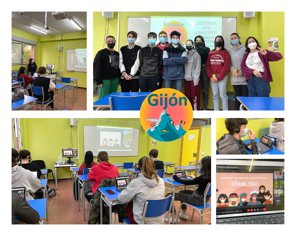 Alumnado español en el encuentro online Alumnado español en el encuentro online