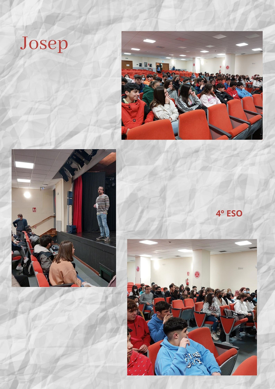 Alumnado de 4º ESO asistiendo a la proyección de "Josep"