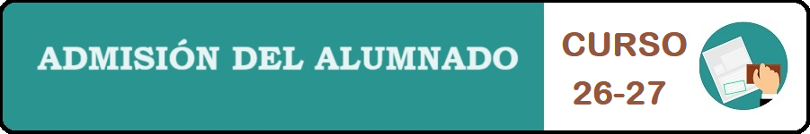 Información admisión alumnado curso 26-27