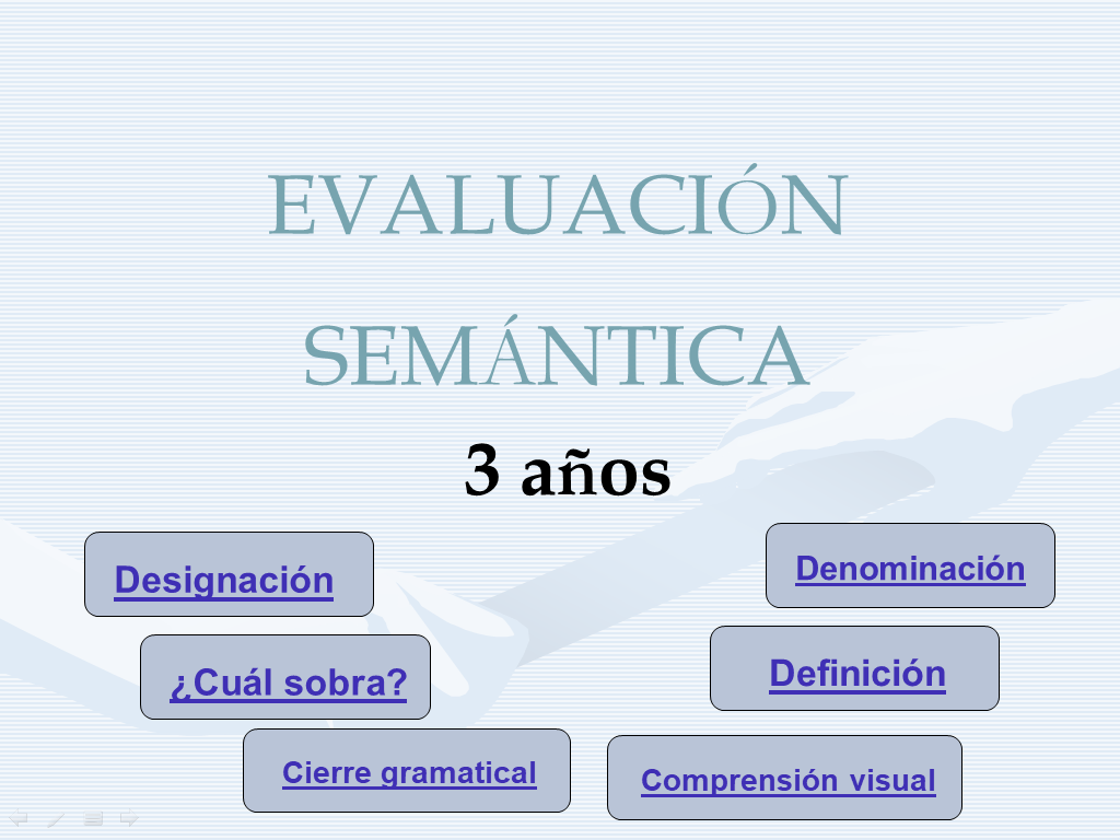 EVALUACION SEMANTICA 3 AÑOS