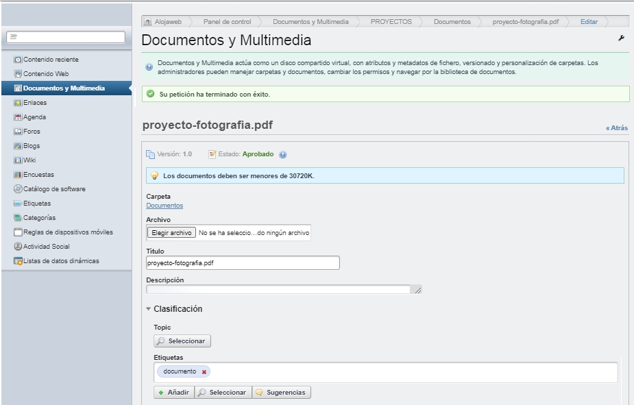 AYUDA. Modificación de documentos AYUDA. Modificación de documentos