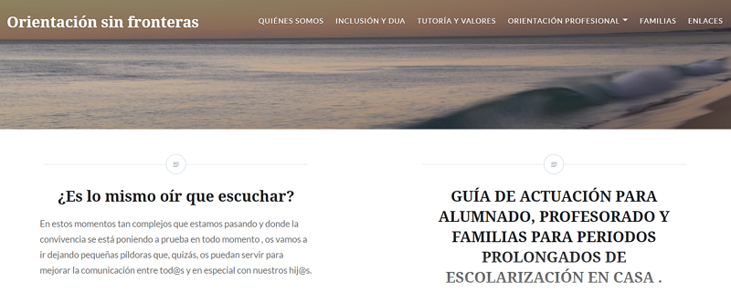 EOE Oriente. Guía de actuación para alumnado, profesorado y familias para periodos prolongados de escolarización en casa EOE Oriente. Guía de actuación para alumnado, profesorado y familias para periodos prolongados de escolarización en casa