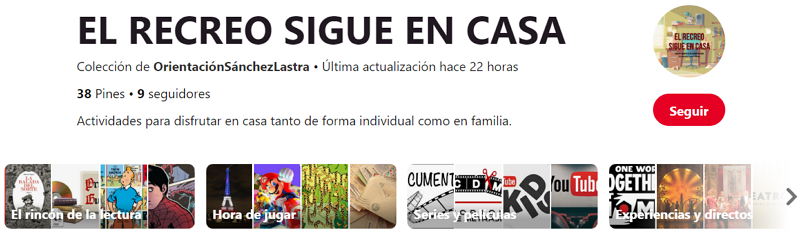 IES Sánchez Lastra (Mieres). El recreo sigue en casa