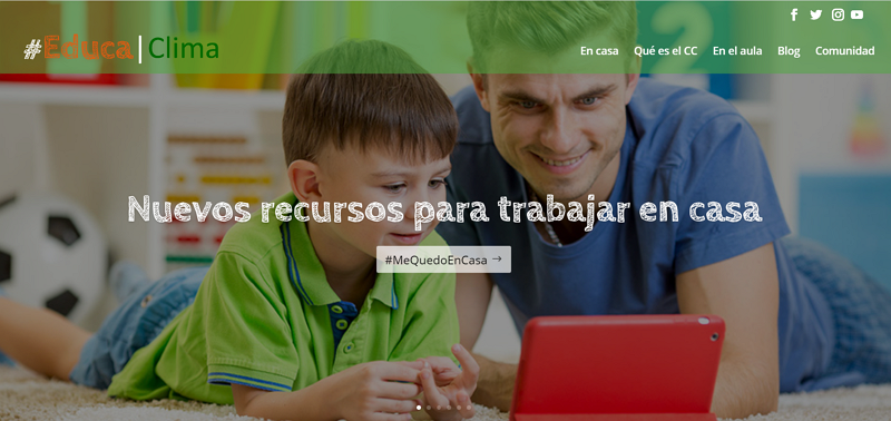 EducaClima. Recursos sobre educación ambiental para trabajar en casa