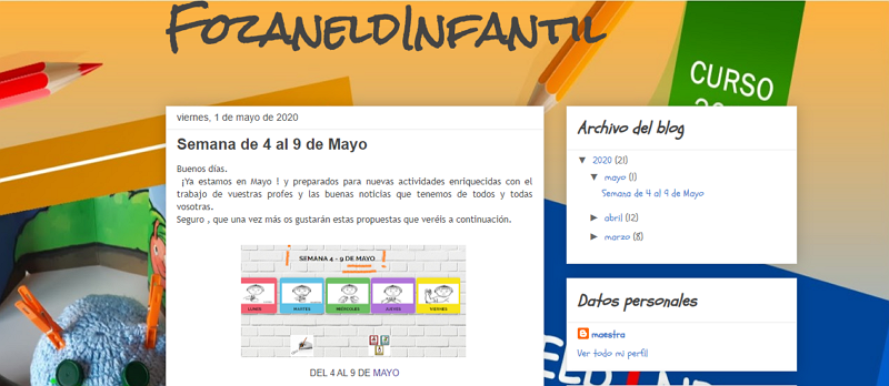 CP Fozaneldi (Oviedo). Blog de actividades de E. Infantil para trabajar en casa