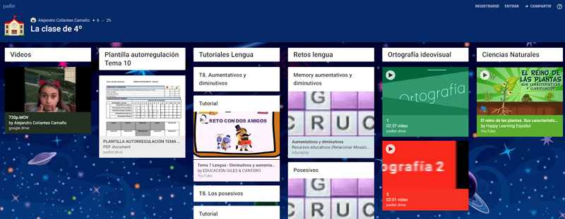 CRA Lena (Campomanes). Mi clase en un código QR (Padlet)