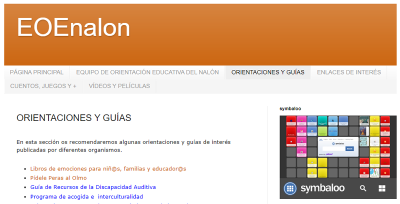 EOE Nalón. Blog del centro: cuentos, juegos, orientaciones, guías...