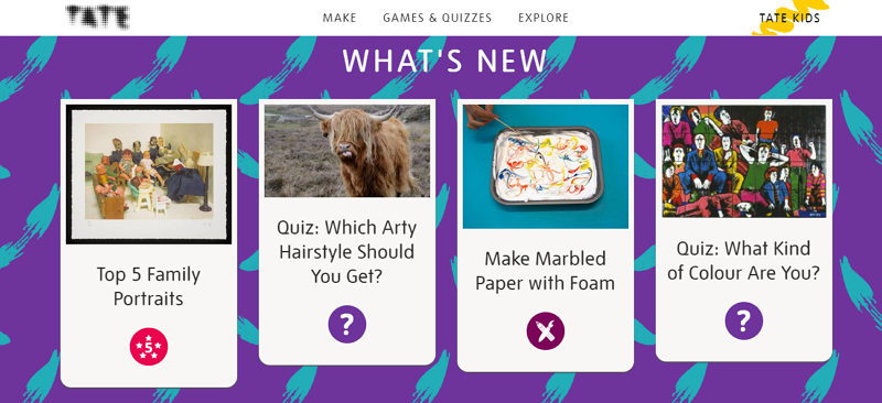 Tate kids. Tate Gallery (Londres)