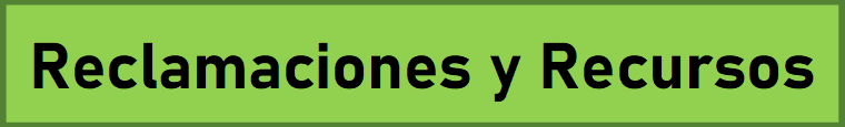 Reclamaciones y Recursos