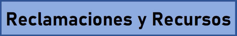 Reclamaciones y Recursos