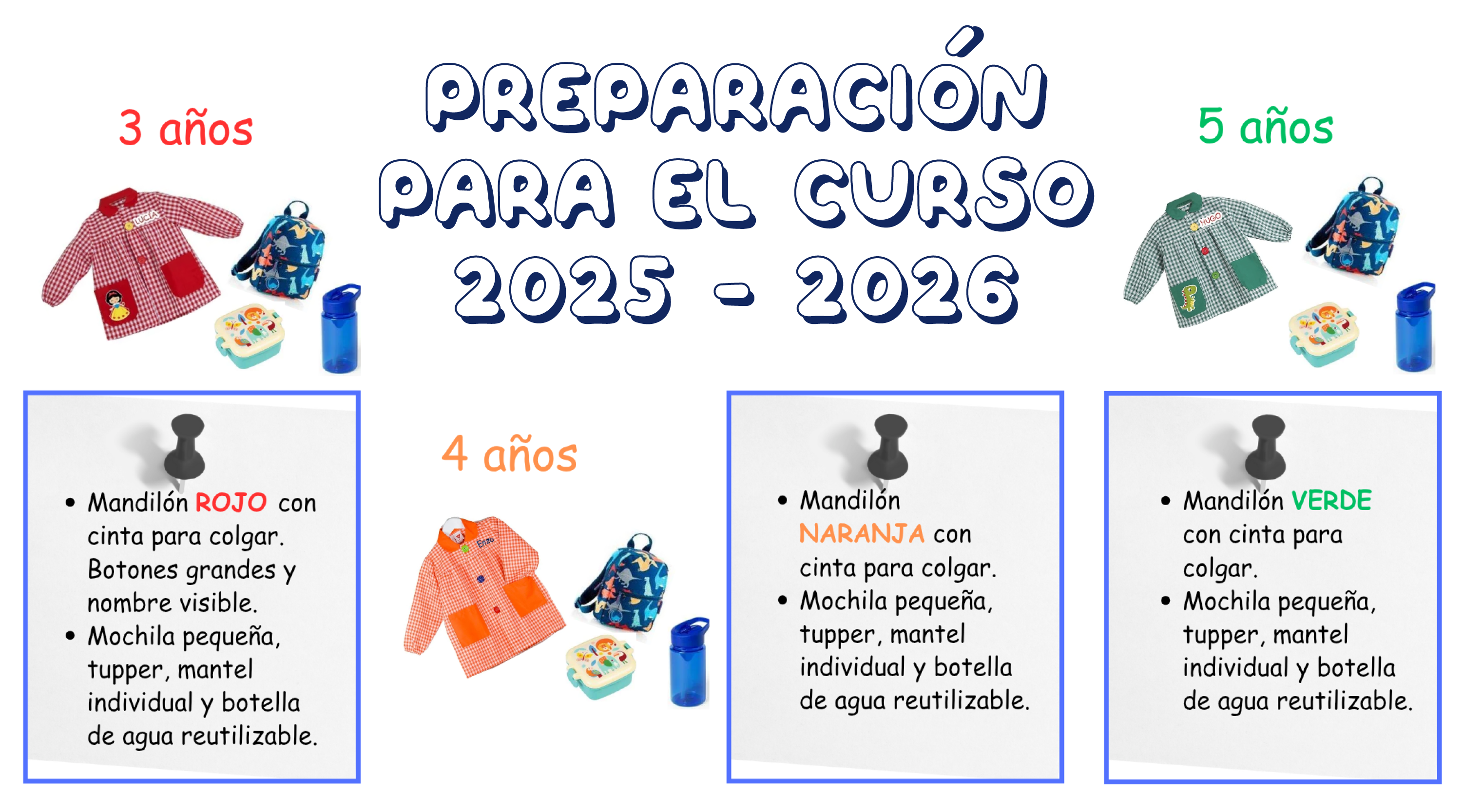 Preparación inicio de curso 2025
