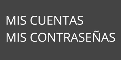 Cuentas y Contraseñas